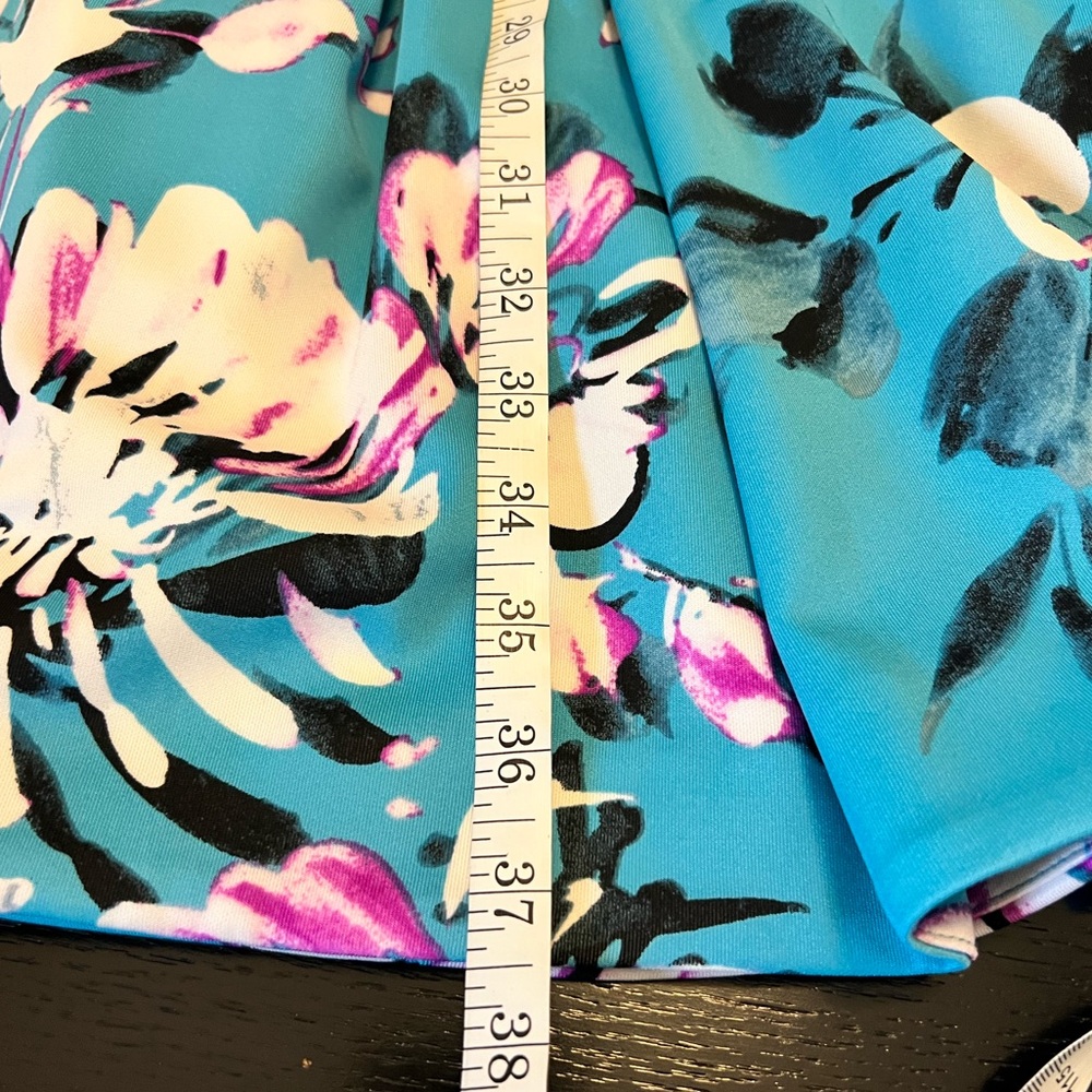 B12 Roz & Ali Women’s Turquoise Floral Dress Size 14. - Picture 7 of 14